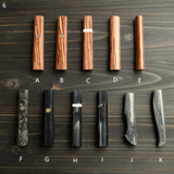 K&S Sample Sale: Octagonal Dark Scheme Wood Handle for Gyuto 210mm