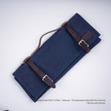 Canvas Knife Roll (10 Slot) - Hokusai - Thunderstorm Beneath the Summit