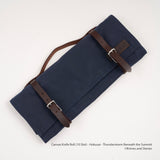 Canvas Knife Roll (10 Slot) - Hokusai - Thunderstorm Beneath the Summit