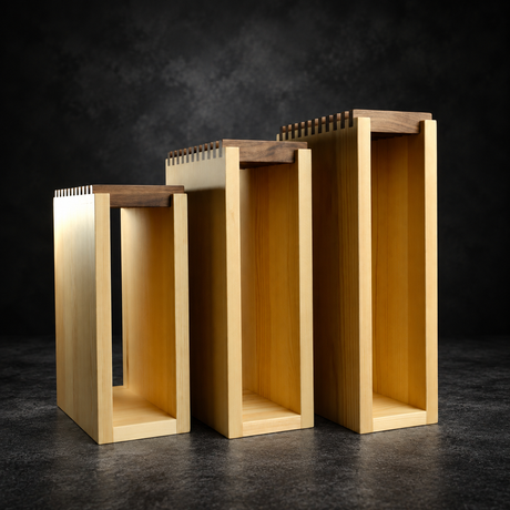 K&S Timber Slotted Benchtop Knife Block Varints Size
