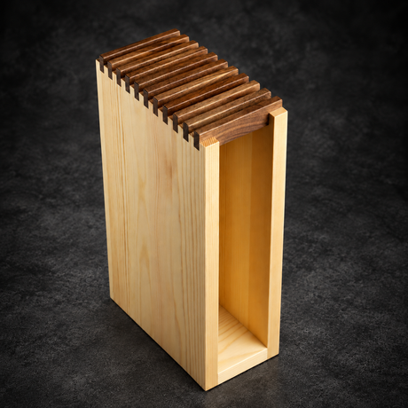K&S Timber Slotted Benchtop Knife Block Varints Size