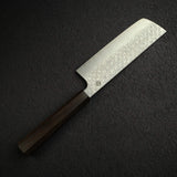 K&S Arare SG2 Nakiri 165mm by Iron Clad, Black Charcate Handle