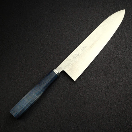 카모 시로 스미나가시 SG2 다마스커스 규토(셰프나이프) 240mm 안정화 컬리 메이플 핸들