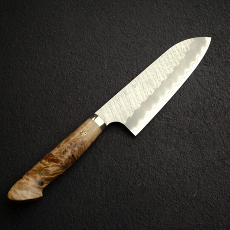 니가라 SG2 츠치메 매트 미가키 산토쿠(다용도칼) 180mm 메이플 벌 웨스턴핸들