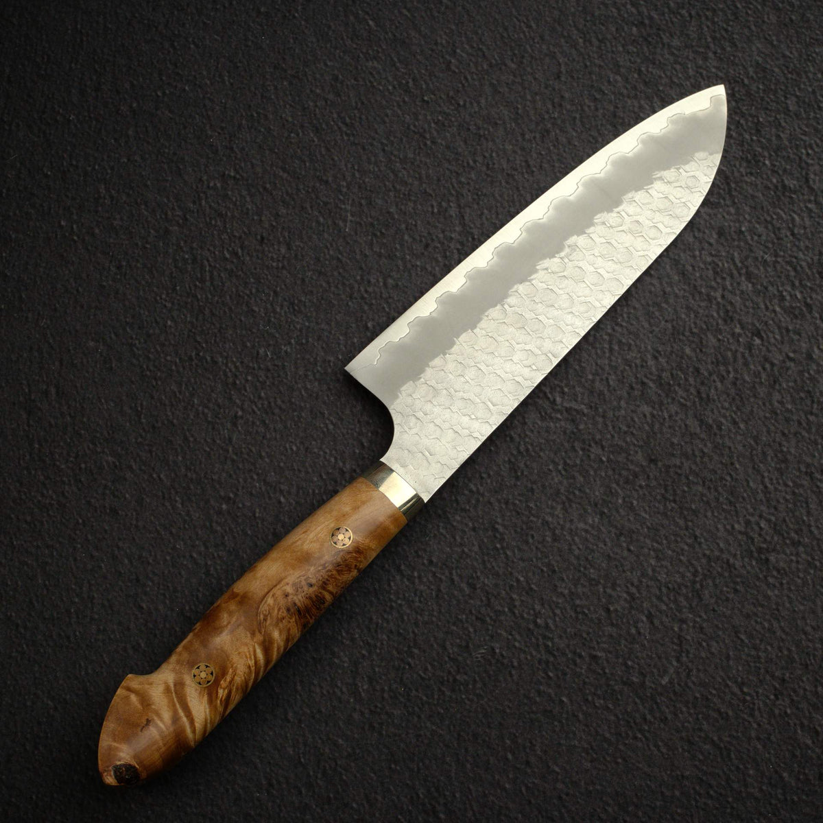 니가라 SG2 츠치메 매트 미가키 산토쿠(다용도칼) 180mm 메이플 벌 웨스턴핸들