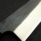 Hatsukokoro Ginsan Kurouchi Damascus Santoku 170mm Carbon Fibre Handle