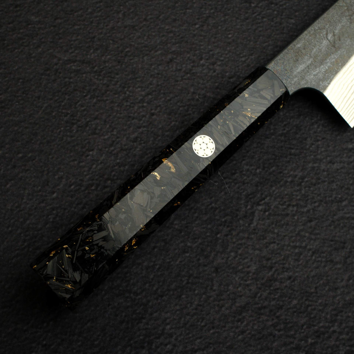 Hatsukokoro Ginsan Kurouchi Damascus Gyuto 240mm Carbon Fibre Handle