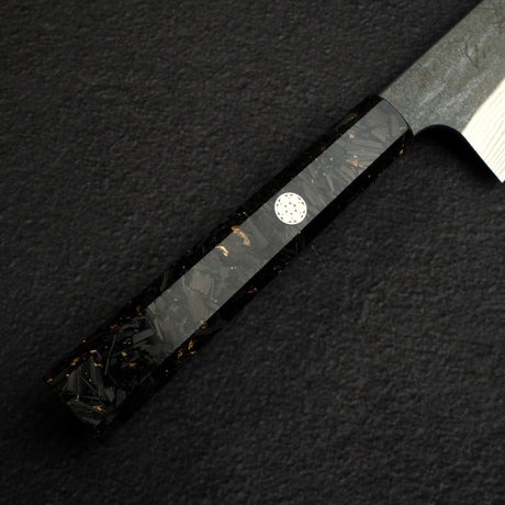 하츠코코로 은삼강 쿠로우치 다마스커스 규토(셰프나이프) 240mm 카본파이버 핸들