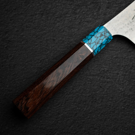 Kurosaki Kokusen Ei AS K tip Gyuto 210mm - Turquoise Ferrule