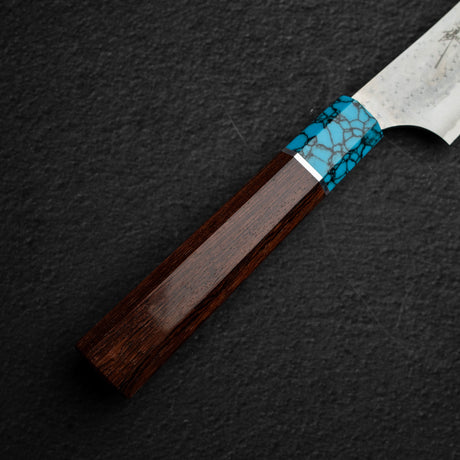 Kurosaki Kokusen Ei AS Sujihiki 240mm - Turquoise Ferrule