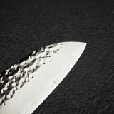 Kurosaki Senko (閃光) Ei SG2 Santoku 165mm Ai Tenmoku Handle & Saya