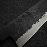 Tanaka Blue 2 Kurouchi Tsuchime Stainless Clad Bunka 165mm Howood Handle