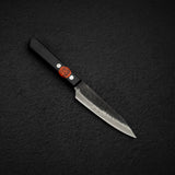 Tanaka Blue 2 Kurouchi Tsuchime Stainless Clad Petty 120mm