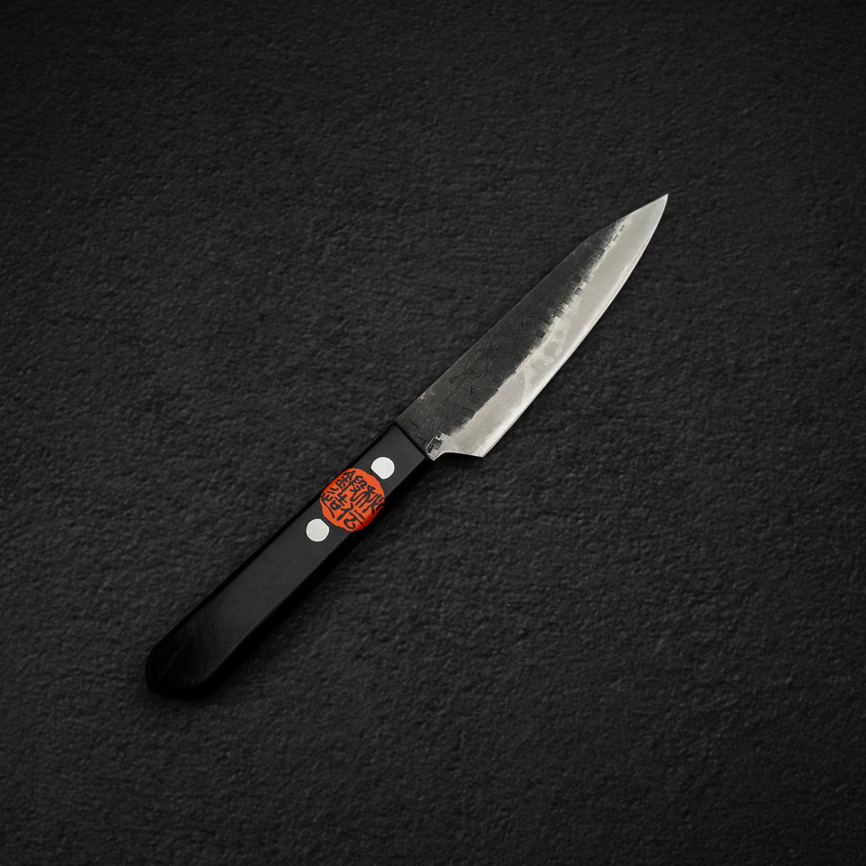 Tanaka Blue 2 Kurouchi Tsuchime Stainless Clad Petty 120mm