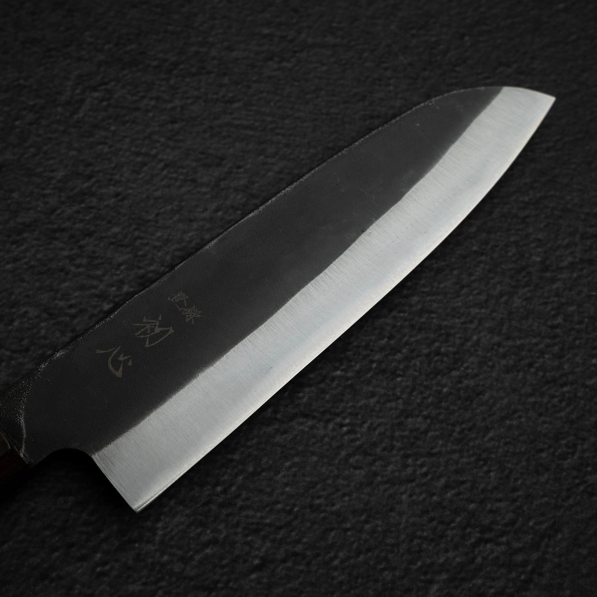 하츠코코로 아오키타에 청2강 쿠로우치 산토쿠(다용도칼) 165mm 블랙 차카테 핸들