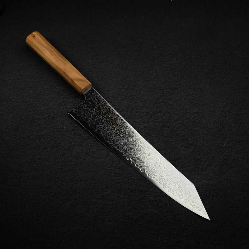 하츠코코로 류효 SG2 다마스커스 K팁 규토(셰프나이프) 240mm 올리브우드 핸들