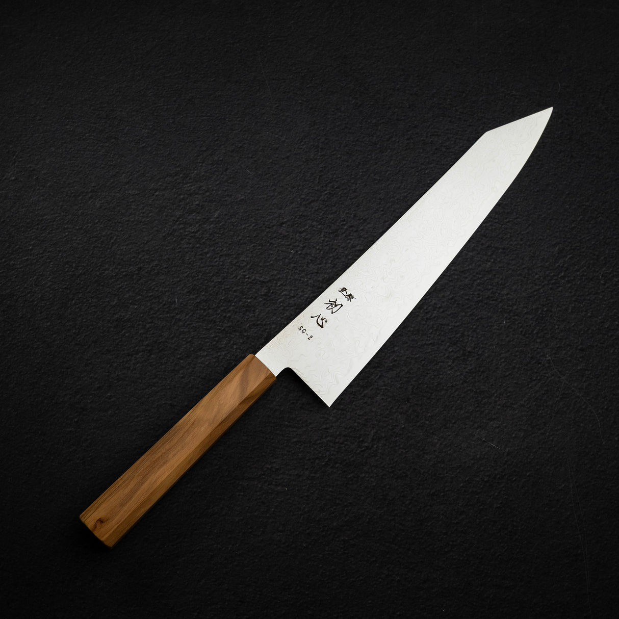 하츠코코로 류효 SG2 다마스커스 K팁 규토(셰프나이프) 240mm 올리브우드 핸들
