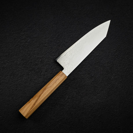 Hatsukokoro Ryuhyo SG2 Damascus Bunka 180mm Olivewood Handle