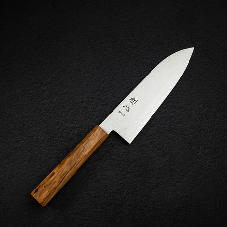 하츠코코로 류효 SG2 다마스커스 산토쿠(다용도칼) 180mm 올리브우드 핸들