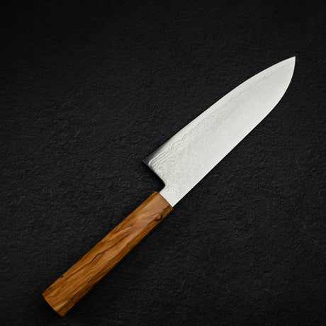 하츠코코로 류효 SG2 다마스커스 산토쿠(다용도칼) 180mm 올리브우드 핸들