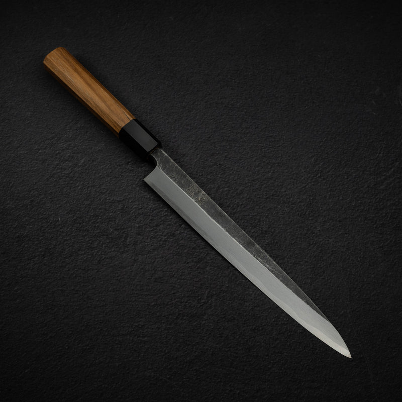 하츠코코로 x 묘진 시라사기 청2강 쿠로우치 야나기바(사시미칼) 240mm