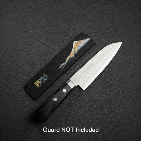 Masutani Sairyu VG10 Damascus Small Santoku 135mm Western Handle