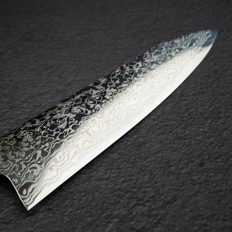 Hatsukokoro Ginga ATS34 Damascus Santoku 180mm