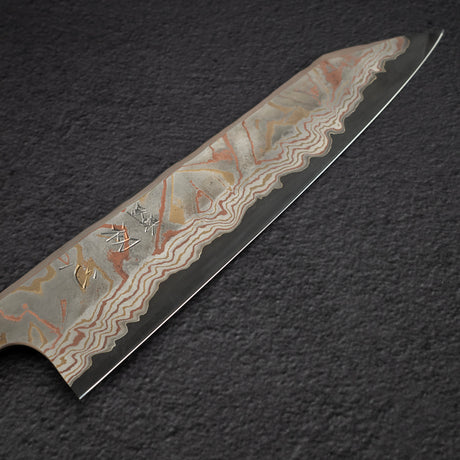 하츠코코로 x 니가라 이로도리 청2강 레인보우 다마스커스 K팁 규토(셰프나이프) 240mm
