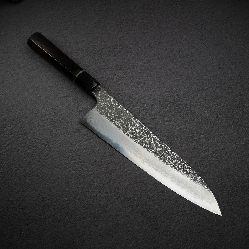 Masuda Yoshihide Blue 1 Kurozome Damascus Gyuto 240mm