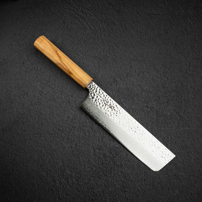 K&S VG10 츠치메 다마스커스 나키리(야채칼) 180mm