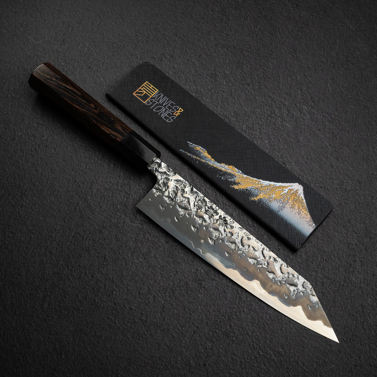 키스케 x 싱궈 ATS34 츠치메 경면 카스미 K팁 규토(셰프나이프) 210mm 칼가드 포함