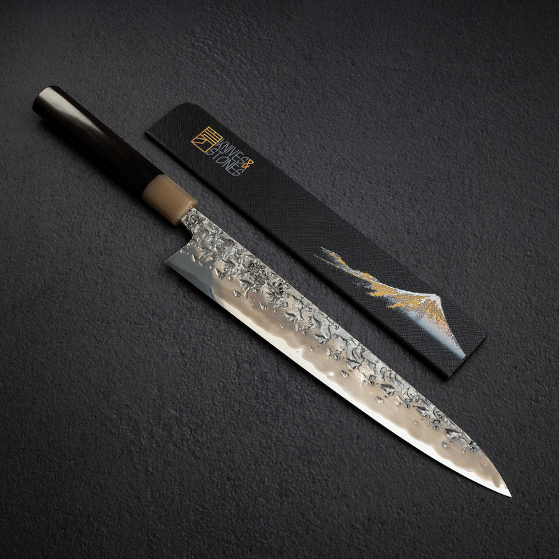 키스케 x 싱궈 ATS34 츠치메 경면 카스미 스지히키 270mm 칼가드 포함
