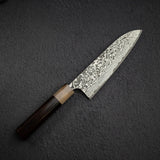 사지 타케시 SG2 블랙 다마스커스 산토쿠(다용도칼) 180mm 아이언우드 핸들 웬지 사야 포함