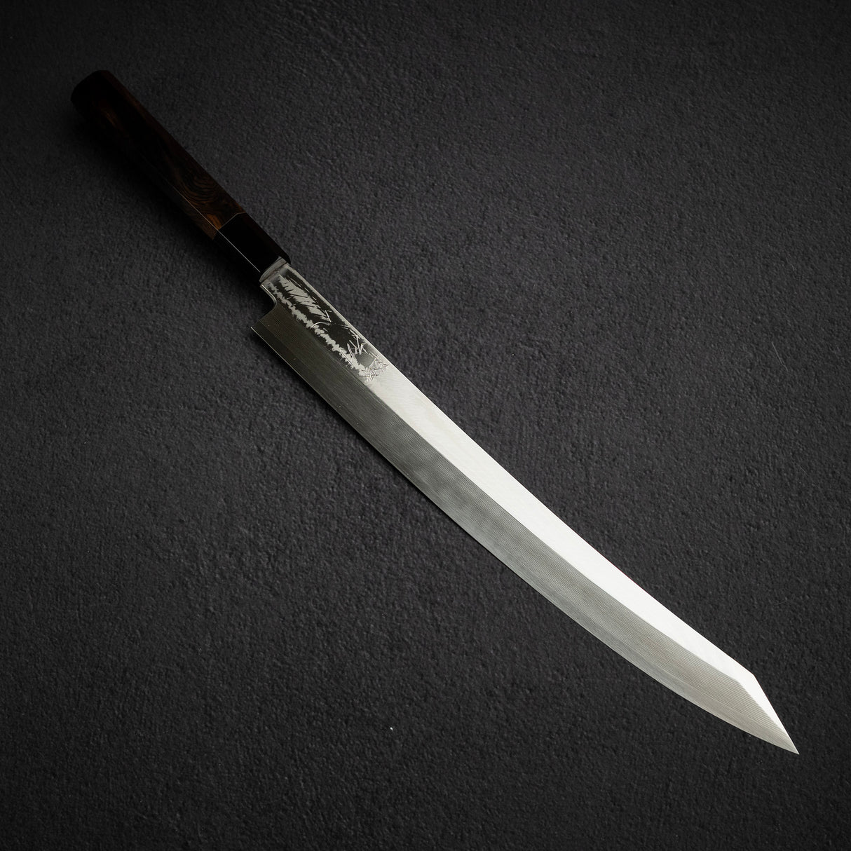 하츠코코로 x 시미즈 은삼강 다마스커스 K팁 오오조리 야나기바(사시미칼) 330mm