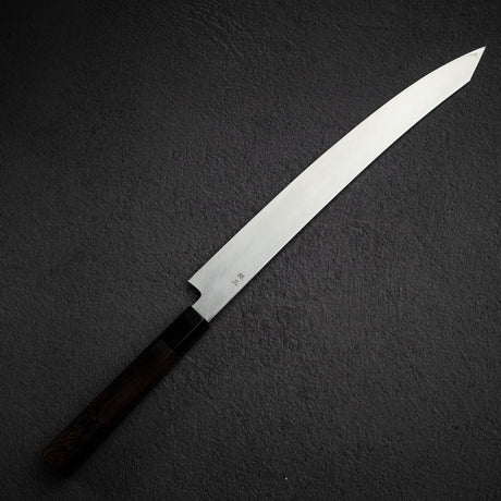하츠코코로 x 시미즈 은삼강 다마스커스 K팁 오오조리 야나기바(사시미칼) 330mm