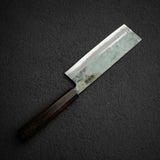 하츠코코로 모토큐이치 쿠로사기 청지강 쿠로우치 나키리(야채칼) 165mm 블랙 차카테 핸들