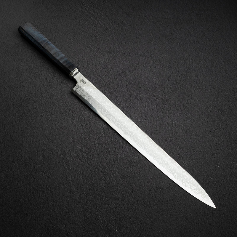 하츠코코로 x 요시히로 야우지 청2강 다마스커스 야나기바(사시미칼) 330mm
