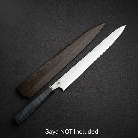 Hatsukokoro x Yoshihiro Yauji Blue 2 Damascus Yanagiba 330mm Old Stock