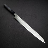 Hatsukokoro x Yoshihiro Yauji Blue 2 Damascus K-tip Yanagiba 330mm Old Stock