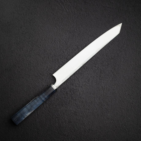 Hatsukokoro x Yoshihiro Yauji Blue 2 Damascus K-tip Yanagiba 270mm Old Stock