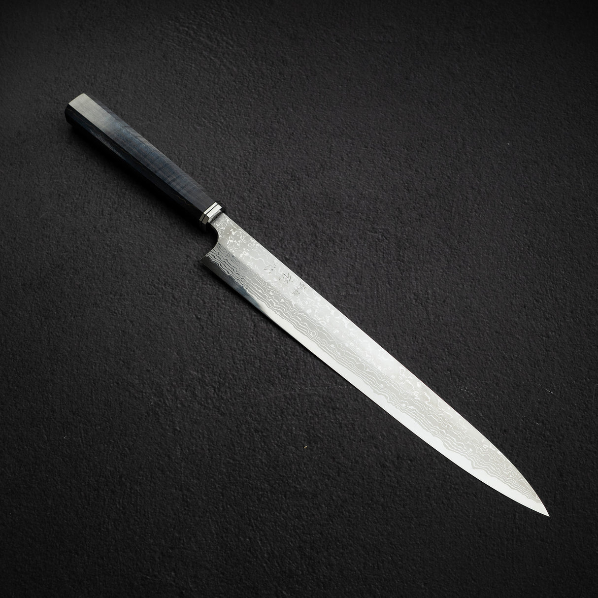Hatsukokoro x Yoshihiro Yauji Blue 2 Damascus Yanagiba 300mm