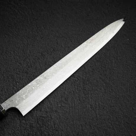 Hatsukokoro x Yoshihiro Yauji Blue 2 Damascus Yanagiba 300mm