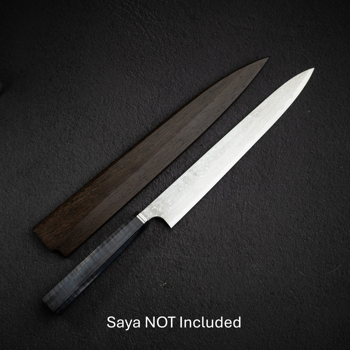 Hatsukokoro x Yoshihiro Yauji Blue 2 Damascus Yanagiba 300mm
