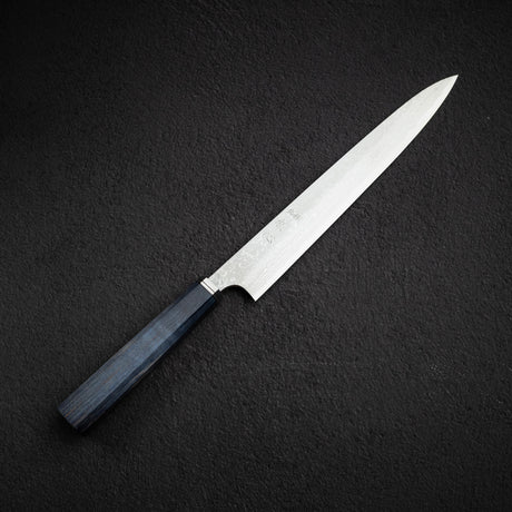Hatsukokoro x Yoshihiro Yauji Blue 2 Damascus Yanagiba 270mm
