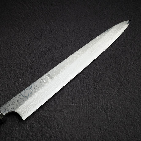 Hatsukokoro x Yoshihiro Yauji Blue 2 Damascus Yanagiba 270mm