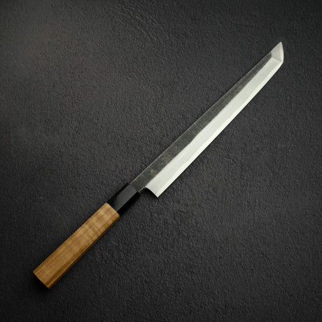 Hatsukokoro x Myojin Shirasagi Blue 2 Kurouchi Sakimaru Yanagiba 270mm