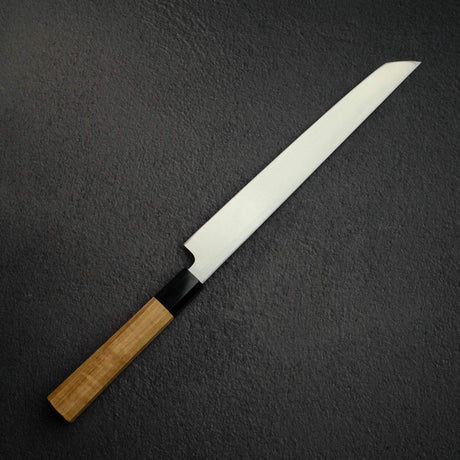 Hatsukokoro x Myojin Shirasagi Blue 2 Kurouchi Sakimaru Yanagiba 270mm