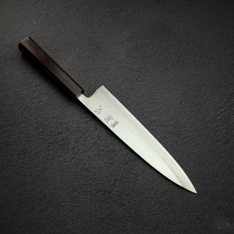 하츠코코로 x 묘진 시라사기 백2강 좌손용 미오로시 데바(생선손질칼) 210mm