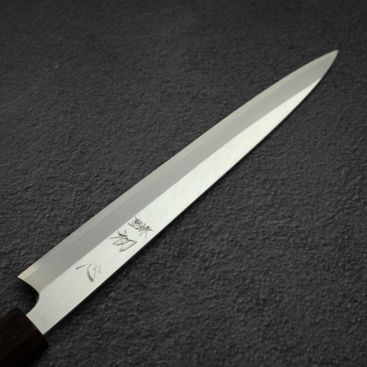 초심 하츠코코로 x 묘진 시라사기 백2강 좌손용 야나기바(사시미칼) 240mm