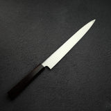 초심 하츠코코로 x 묘진 시라사기 백2강 좌손용 야나기바(사시미칼) 240mm